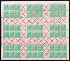Forgalmi bélyeg, Ötéves terv teljes bélyegfüzetlap ív, Definitive stamp, 5-year-plan complete stamp-booklet sheet