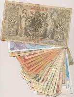 30db-os vegyes külföldi bankjegy tétel, közte Csehszlovákia, Jugoszlávia, Lengyelország, Szovjetunió...