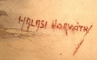 Halassy jelzéssel: Vadkacsák, akvarell, papír, üvegezett keretben, 27x37cm