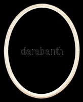 Régi, ovális képkeretek, 3db, cca 32x25cm