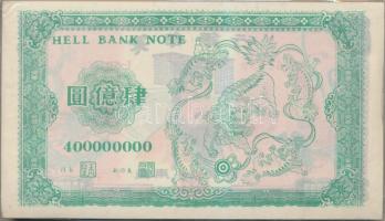 Kína DN Égetési pénz eredeti csomagolásban ~120db 400.000.000 névértékben T:I
China ND Hell banknot...