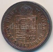 1887KB 1kr Cu "Középcímer" T:2