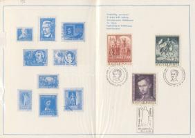 Emléklap:Petőfi Sándor születésének 150. és a szabadságharc 125. évfordulójára (2db) 1972.XII.30 és 1973.III.15-i emlékbélyegzővel