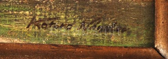 Katona jelzéssel: Hegyvidék olaj, farost, keretezett, 30x40cm