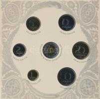 2007. 1Ft-100Ft 8klf db, szettben, benne "Berán Lajos és a pengő" Ag emlékérem (10g/0.999/...