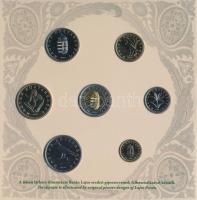 2007. 1Ft-100Ft 8klf db, szettben, benne "Berán Lajos és a pengő" Ag emlékérem (10g/0.999/...