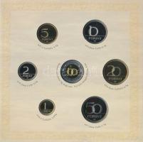 2008. 1Ft-100Ft 7klf db + Mátyás denár Ag fantáziaverete "Reneszánsz emlékév" dísztokos fo...