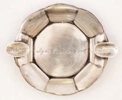 Ezüst(Ag) hamutál gravírozott felirattal, jelzett, 23,2 g