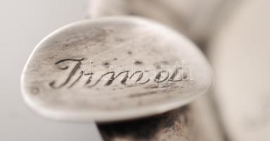 Ezüst(Ag) hamutál gravírozott felirattal, jelzett, 23,2 g