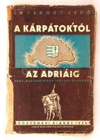 Cholnoky Jenő: A kárpátoktól az Adriáig. Budapest, 1934, Somló Béla Könyvkiadó. Kiadói, gerincén sérült-pótolt papírkötésben.