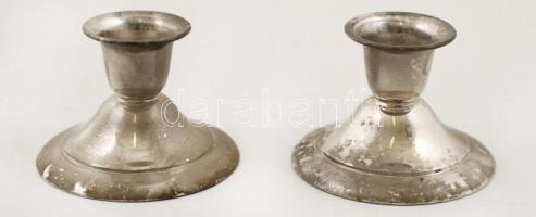 Ezüst(Ag) gyertyatartó párban, jelzett, 31,7 g