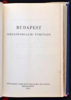 Budapest. Idegenforgalmi útmutató. Bp., 1958, Fővárosi Idegenforgalmi Hivatal. 366 p. Kiadói keményk...