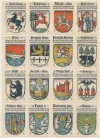 Kelet-poroszországi címerek 32 klf levélzáró