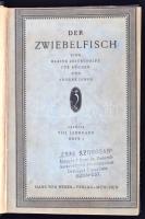 Der Zwiebelfisch. Eine kleine Zeitschrift für Bücher und andere Dinge. 1919/17. VIII. Jahrgang. Heft. München, 1917, Hans Von Weber Verlag. 192 p. Korabeli félvászonkötésben.