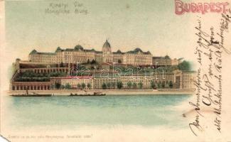 Budapest I. Királyi vár, Erdélyi császári és királyi fényképész felvétele alapján, litho (EM)