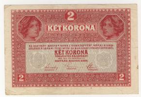 1917. 2K "7000-es" sorozatszámmal, "Genenalsekreter" + "törvéky" lemezhibával T:II-