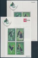 Birds + International Stamp Exhibition CAPEX + block, Madarak + Nemzetközi bélyegkiállítás CAPEX blokk