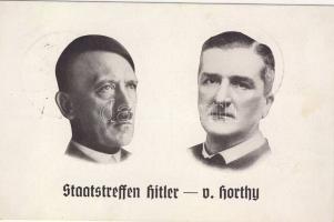 Horthy és Hitler alkalmi bélyegzéssel
