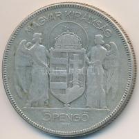 1930. 5P Ag "Horthy jobbra" T:3 
Adamo P8