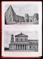 Ricordo di Roma. Parte I-II. 2x32 Vedute. Képes leporelló Róma városáról, látképekkel, négynyelvű le...
