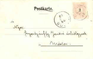 1898 Torpedobootsdivision; Jugend postcard, G. Hirth's Kunstverlag II. 1. s: H. v. Bartels