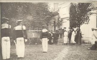 1916 Ruse, Russe, Rustchuk; marine funeral, navy, group photo