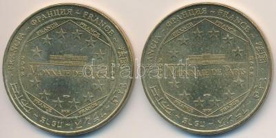 Franciaország 2008. "Monnaie de Paris" 2db Cu turista zseton: "Napóleon sírja" +...