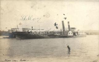 1912 Orsova, Erzsébet királyné gőzös / steamship, photo