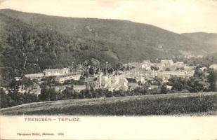 Trencsénteplic, Trencianske Teplice; látkép, kiadja Hermann Seibt / general view (EK)