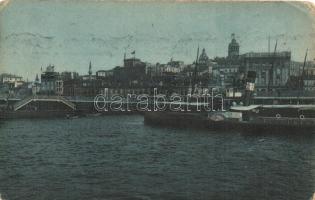 Constantinople, Istanbul; Galata, steamship  (EK)