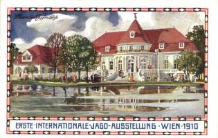 1910 Vienna, Wien; Erste Internationale Jagd Ausstellung, Deutsches Jagschloss / First International Hunting exhibition, German hunting castle s: H. Kalmsteiner