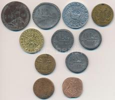 11db-os vegyes szükségpénz, replika és emlékérem tétel T:vegyes
11pcs of diff. replicas, medallions...