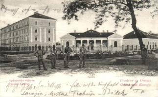 Eszék, Esseg, Osijek; laktanya / Pionier Kaserne / military barracks (r)