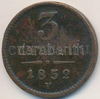 Olasz Államok / Lombardia-Velence 1852V 3c Cu T:2-,3 Italian States / Lombardy-Venetia 1852V 3 Centesimi Cu C:VF,F