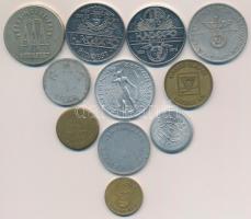 11db-os főleg magyar zseton tétel, benne "Nagykanizsa Sörgyár", "Balatoni Múzeum Kesz...