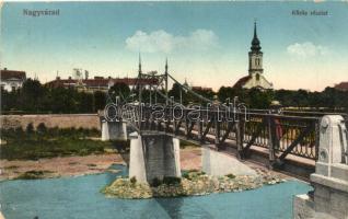 Nagyvárad, Oradea; Kőrös részlet, vasúti híd / river, railway bridge (fa)