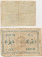 Franciaország / Oignies (Pas-de-Calais) 1914. 50c bélyegzéssel + Ville d'Orchies 1915. 50c T:II...