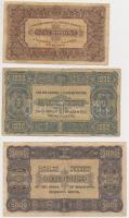 1923. 100K + 1000K nyomdahely jelölés nélkül + 5000K "Magyar Pénzjegynyomda Rt." T:III-,IV...