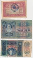 1913. 20K + 1914. 50K + 1915. 10K + 1917. 2K román felülbélyegzésekkel (közte valószínűleg hamis is ...