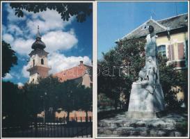 Nagykőrös - Molnár Elekné fotói. 12 db színes, modern képeslap saját papírtokjában. Felelős kiadó Na...