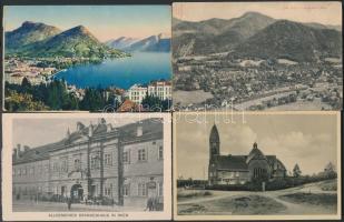 60 db régi európai városképes lap vegyes minőségben / 60 mixed European pre-1945 town-view postcards, mixed quality