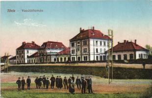 Tövis, Teius; vasútállomás / railway station (EK)