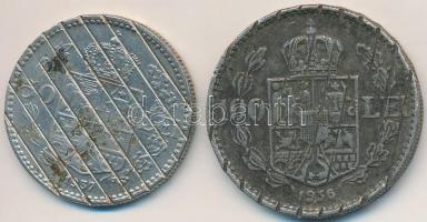 Románia 1936. 100L Ni + 1937. 50L Ni mindkettő érvénytelenítve
Romania 1936. 100 Lei Ni + 1937. 50 ...