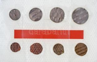 NSZK 1950-1991. 1pf-5M (8xklf) érvénytelenített érmék 
FRG 1950-1991. 1 Pfennig - 5 Mark (8xdiff) c...