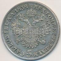 Ausztria 1838A 5kr Ag "V. Ferdinánd" T:2
Austria 1838A 5 Kreuzer Ag "Ferdinand V&quo...