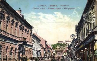 Zimony, Zemun, Semlin; Fő utca, Glavna ulica / Main Street