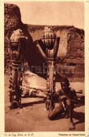 8 db RÉGI fekete-fehér afrikai motívum és városképes lap, vegyes minőség / 8 old black and white Afr...