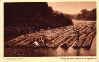 8 db RÉGI fekete-fehér afrikai motívum és városképes lap, vegyes minőség / 8 old black and white Afr...