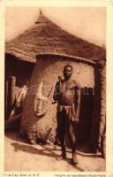 8 db RÉGI fekete-fehér afrikai motívum és városképes lap, vegyes minőség / 8 old black and white Afr...