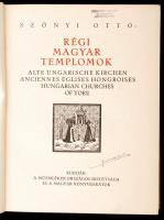 Szőnyi Ottó: Régi magyar templomok. Fekete-fehér fotókkal, ábrákkal gazdagon illusztrált könyv. Magy...